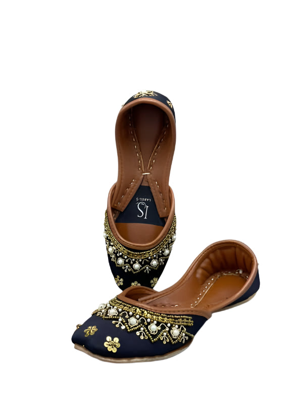 Shahi Black Khussa